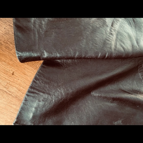 Dark brown leather jacket - Picture 2 of 4